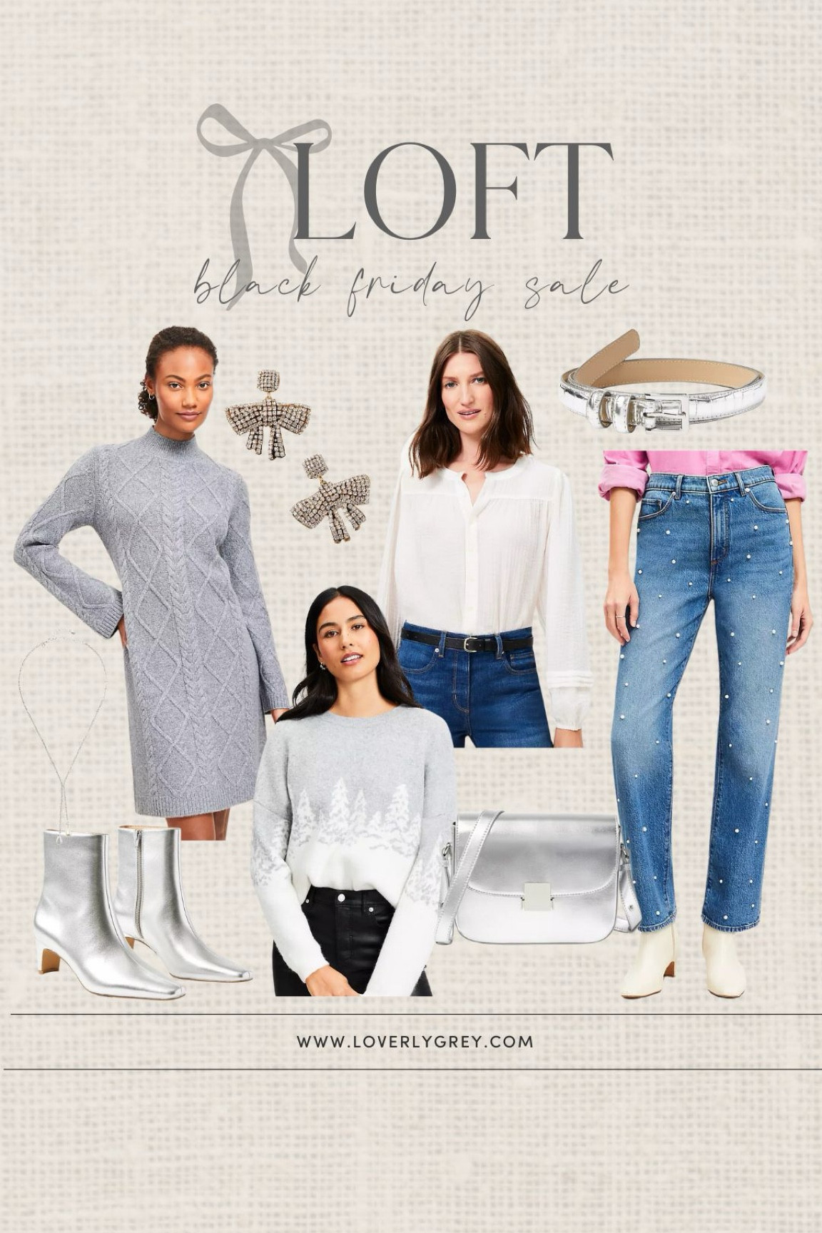 Loft Black Friday sale! I love the rhinestone jeans and metallic accessories. Loverly Grey, Black Friday

#LTKSaleAlert #LTKStyleTip #LTKHoliday