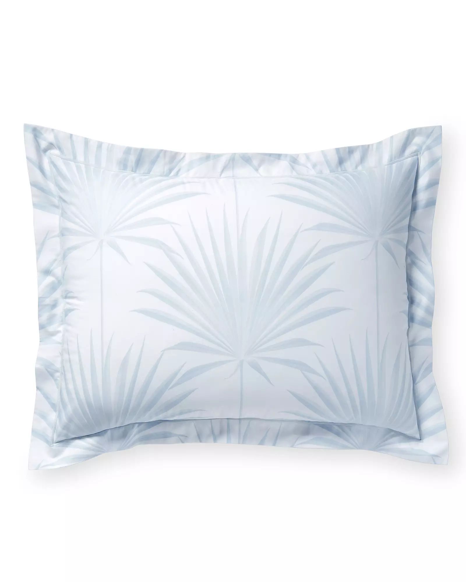 Island Palm Percale Sham | Serena and Lily