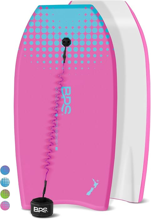 BPS 'Storm' Bodyboard with Premium Coiled Leash - Lightweight with EPS Core, Durable for All Wave... | Amazon (US)