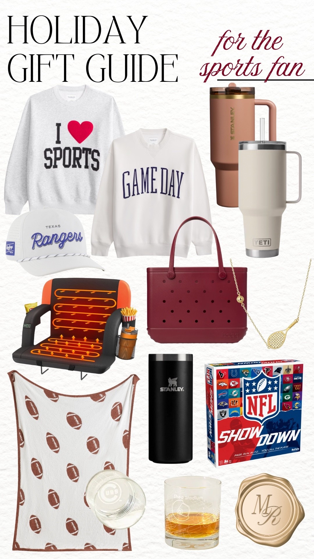 Gift guide for the sports fan!

Holiday gift guide, sports lover, football blanket, sports mom, sports sweatshirt, graphic sweatshirt, mlb hat

#LTKHoliday #LTKStyleTip #LTKGiftGuide