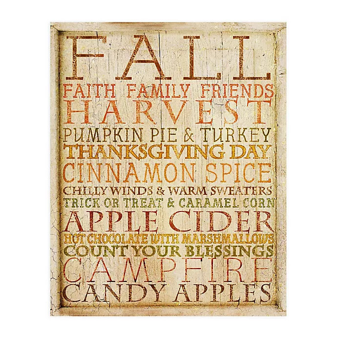 Courtside Market Fall Subway Art 20-Inch x 24-Inch Gallery Art Decal | Bed Bath & Beyond