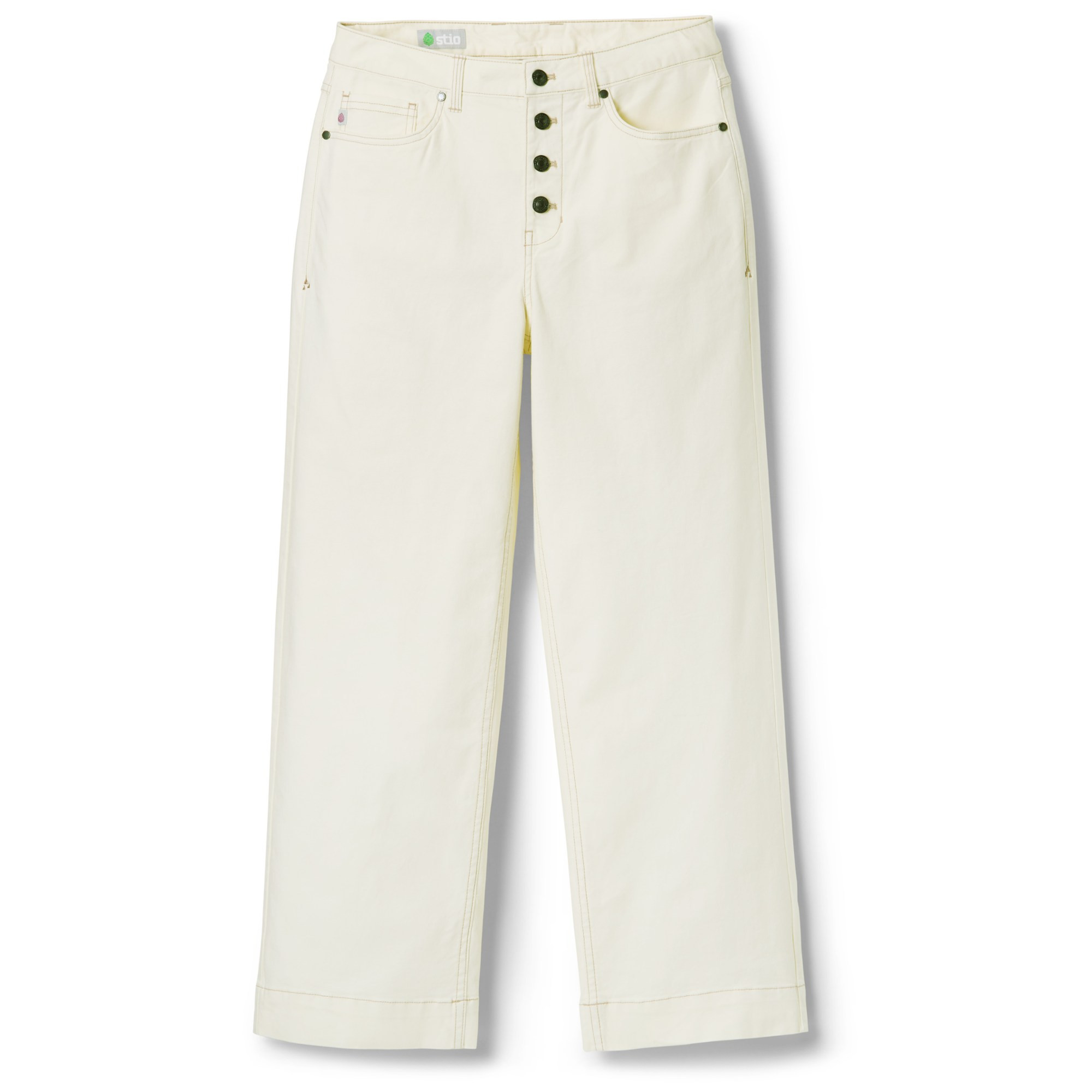 Stio Women's Rivet Wide Leg Canvas Pants White 6 | REI