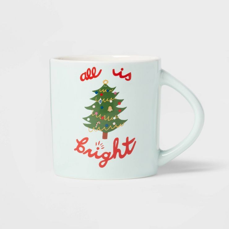 16oz Stoneware All Is Bright Mug - Wondershop&#8482; | Target