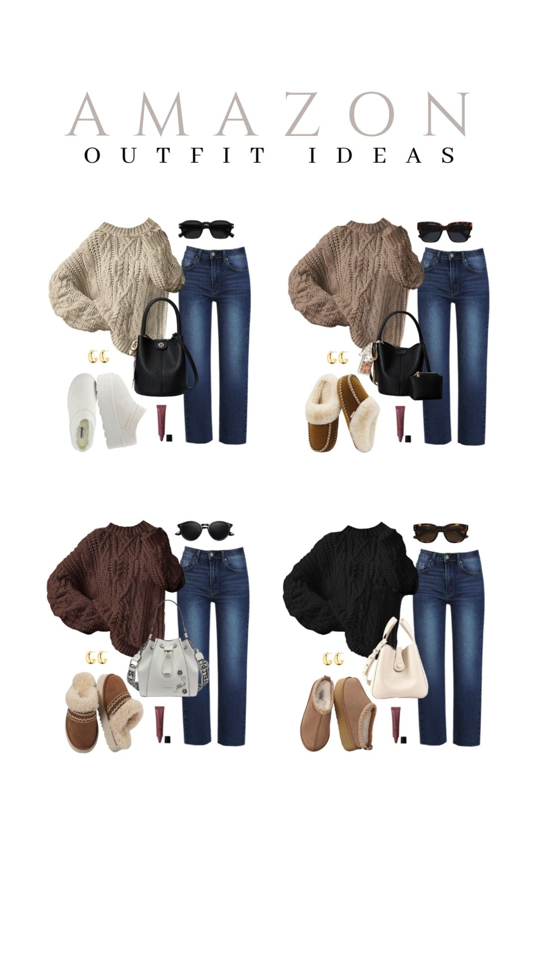 Easy fall to winter look with these sweaters and jeans!
platform slippers, bucket bag, winter style, viral style, casual outfit idea, running errands, winter style, comfy shoes, trendy look, capsule wardrobe, amazon finds, affordable style, transitional outfit idea

#LTKFindsUnder50 #LTKSeasonal #LTKU