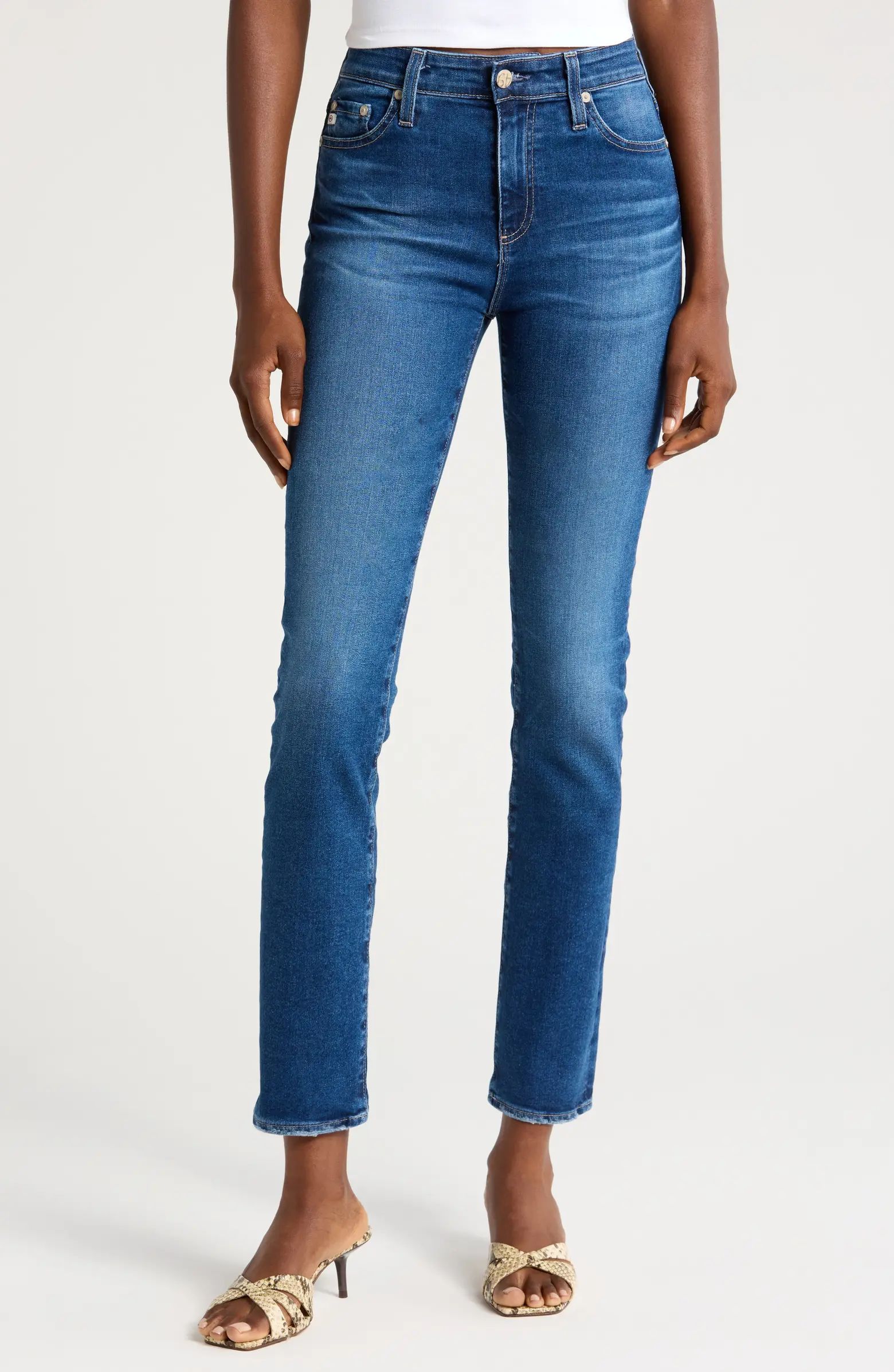 Mari Mid Rise Slim Straight Leg Jeans | Nordstrom