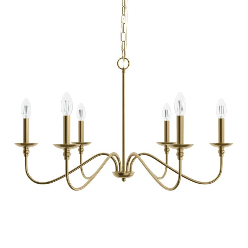 Ableton 6 Light Metal Dimmable Chandelier | Wayfair North America