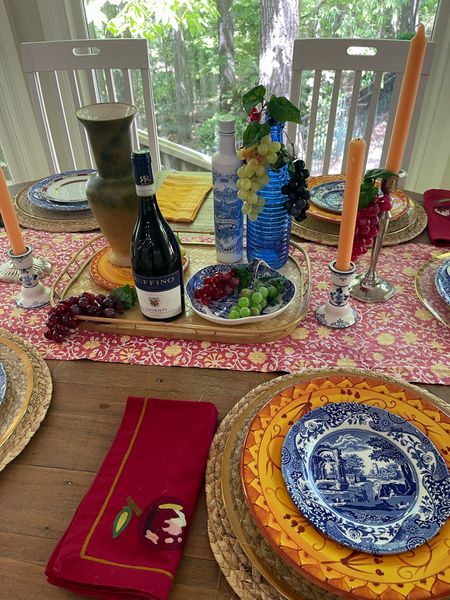 Italian theme dinner party table, home decor, kitchen decor 

#LTKhome #LTKunder50 #LTKunder100