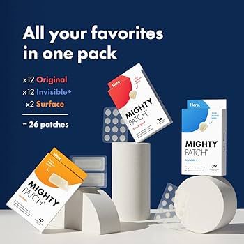 Mighty Patch™ Variety Pack from Hero Cosmetics - Hydrocolloid Acne Pimple Patches for Covering ... | Amazon (US)