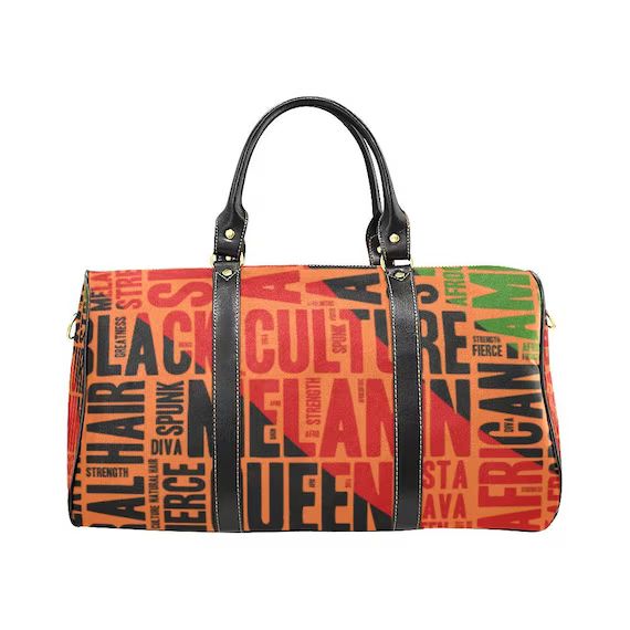 Melanin Queen Travel Bag Afrocentric Bag African American - Etsy | Etsy (US)