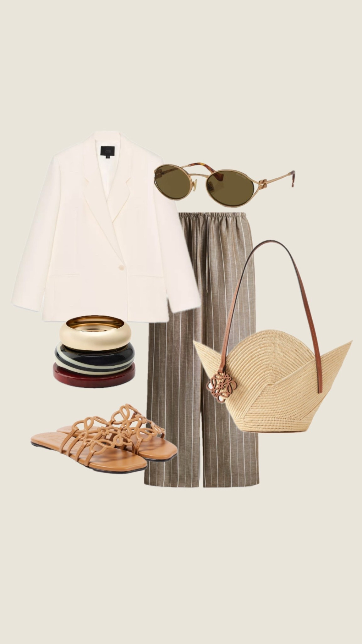 H&M brown linen trousers styling 🫶🏽🤍

#LTKAprilSpotlight #LTKspring #LTKuk