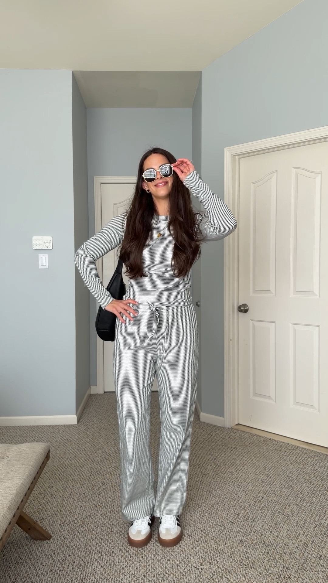 Matching set #gifted from chyrii 

Sized up to a large! 

Striped matching set 
Amazon finds


#LTKootd #LTKgrwm #LTKSaleAlert