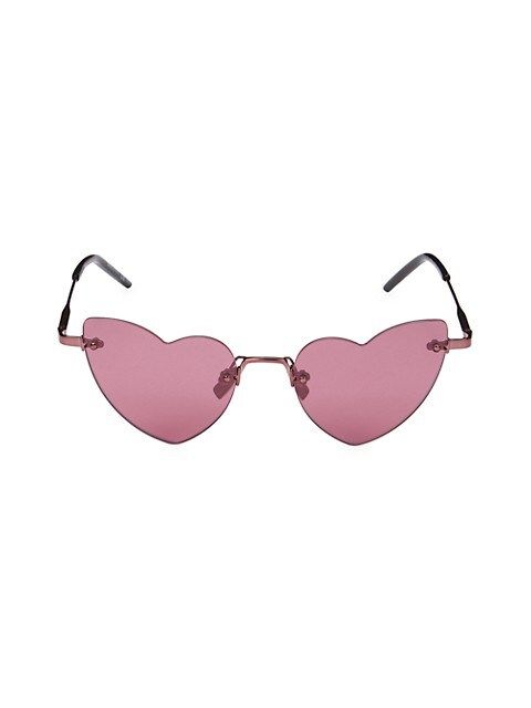 Saint Laurent Lou Lou 50MM Heart Sunglasses on SALE | Saks OFF 5TH | Saks Fifth Avenue OFF 5TH