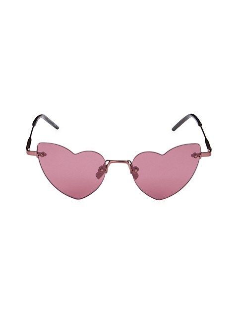 Saint Laurent Lou Lou 50MM Heart Sunglasses on SALE | Saks OFF 5TH | Saks Fifth Avenue OFF 5TH (Pmt risk)