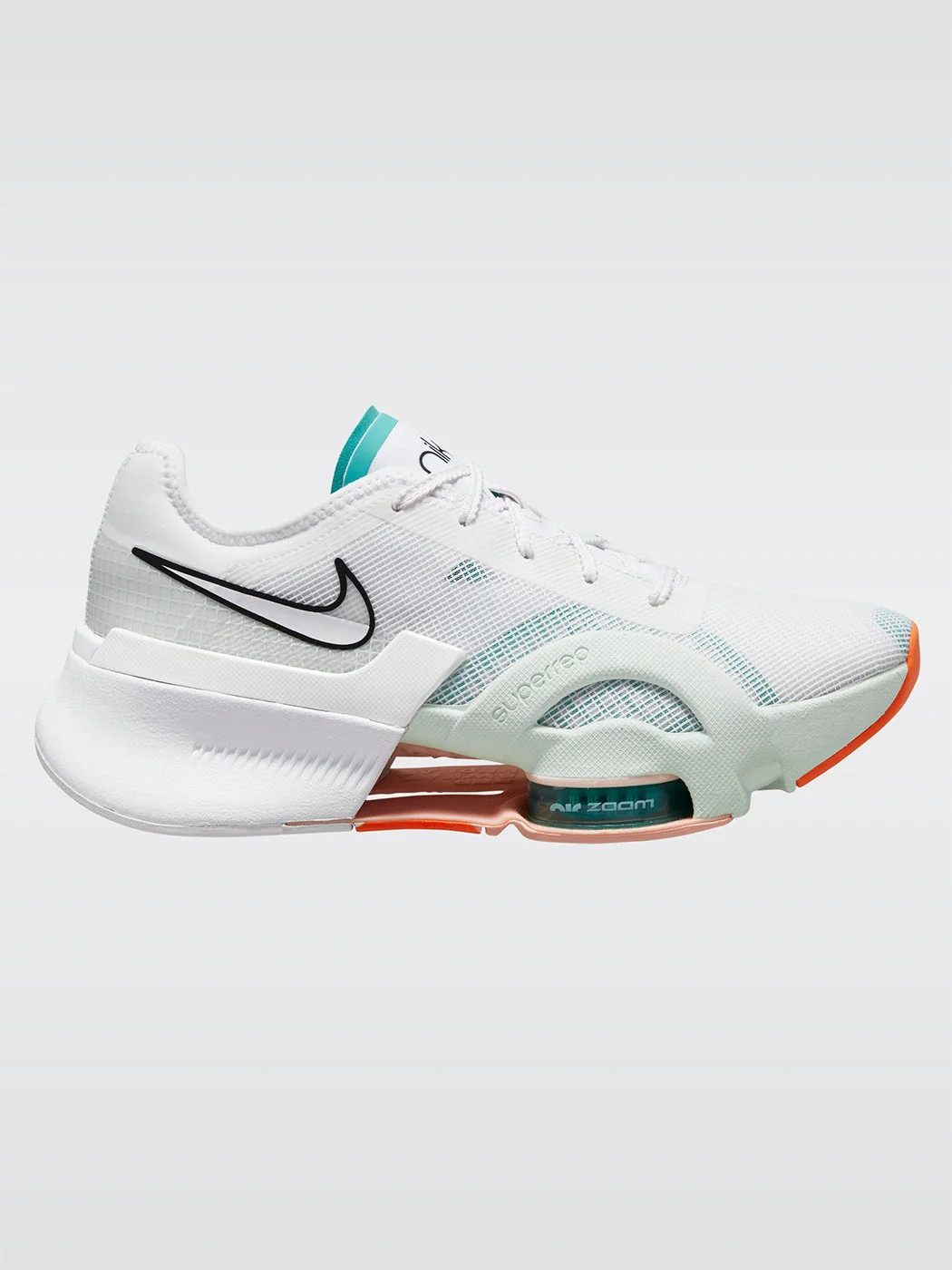 Nike Air Zoom SuperRep 3 - White-Black-Washed Teal-Barely Green | Carbon38