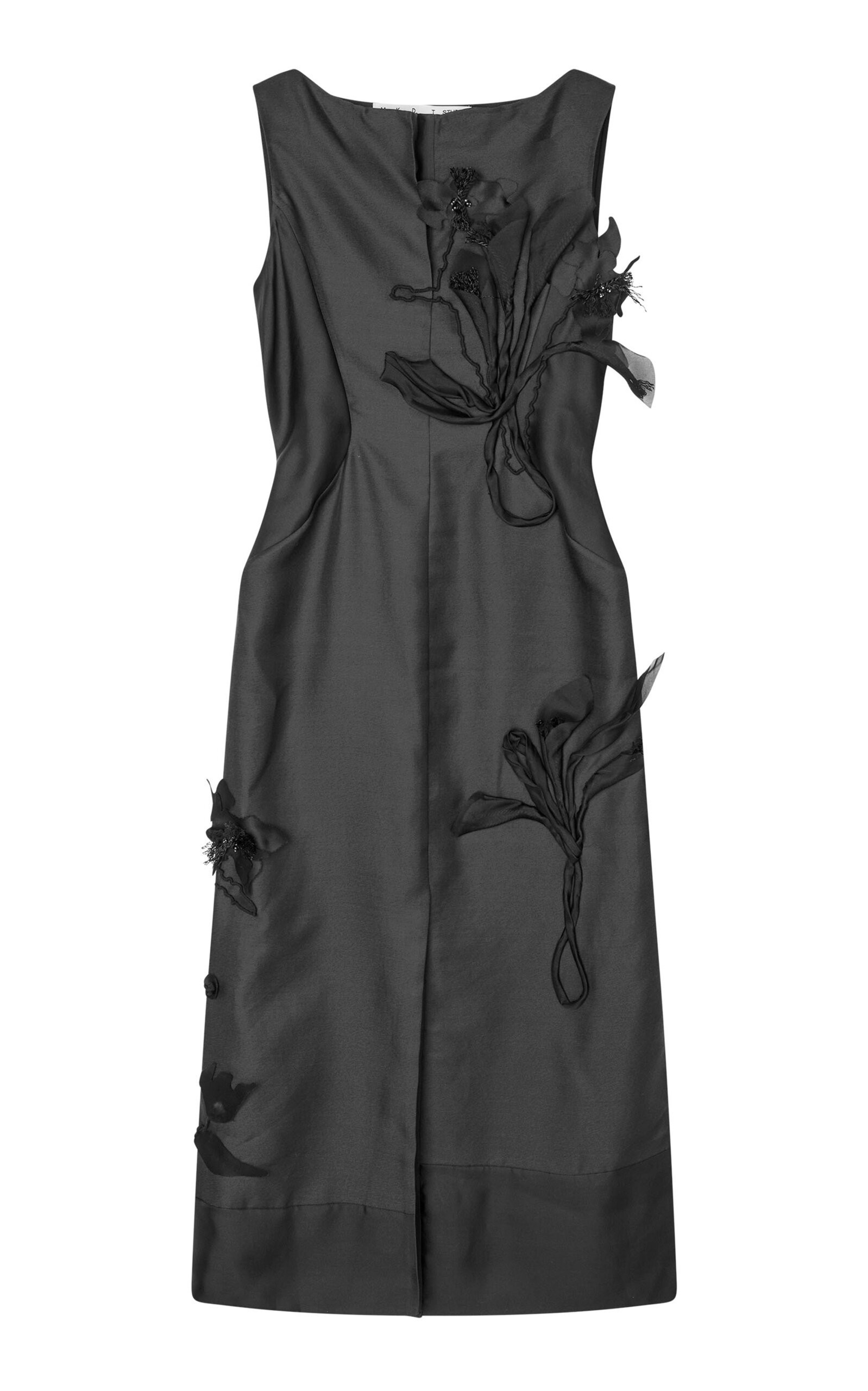Dove Atelier Silk-Wool Twill Midi Dress | Moda Operandi (Global)
