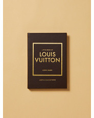 Little Book Of Louis Vuitton Leather Bound Coffee Table Book | Made In India | HomeGoods | HomeGoods