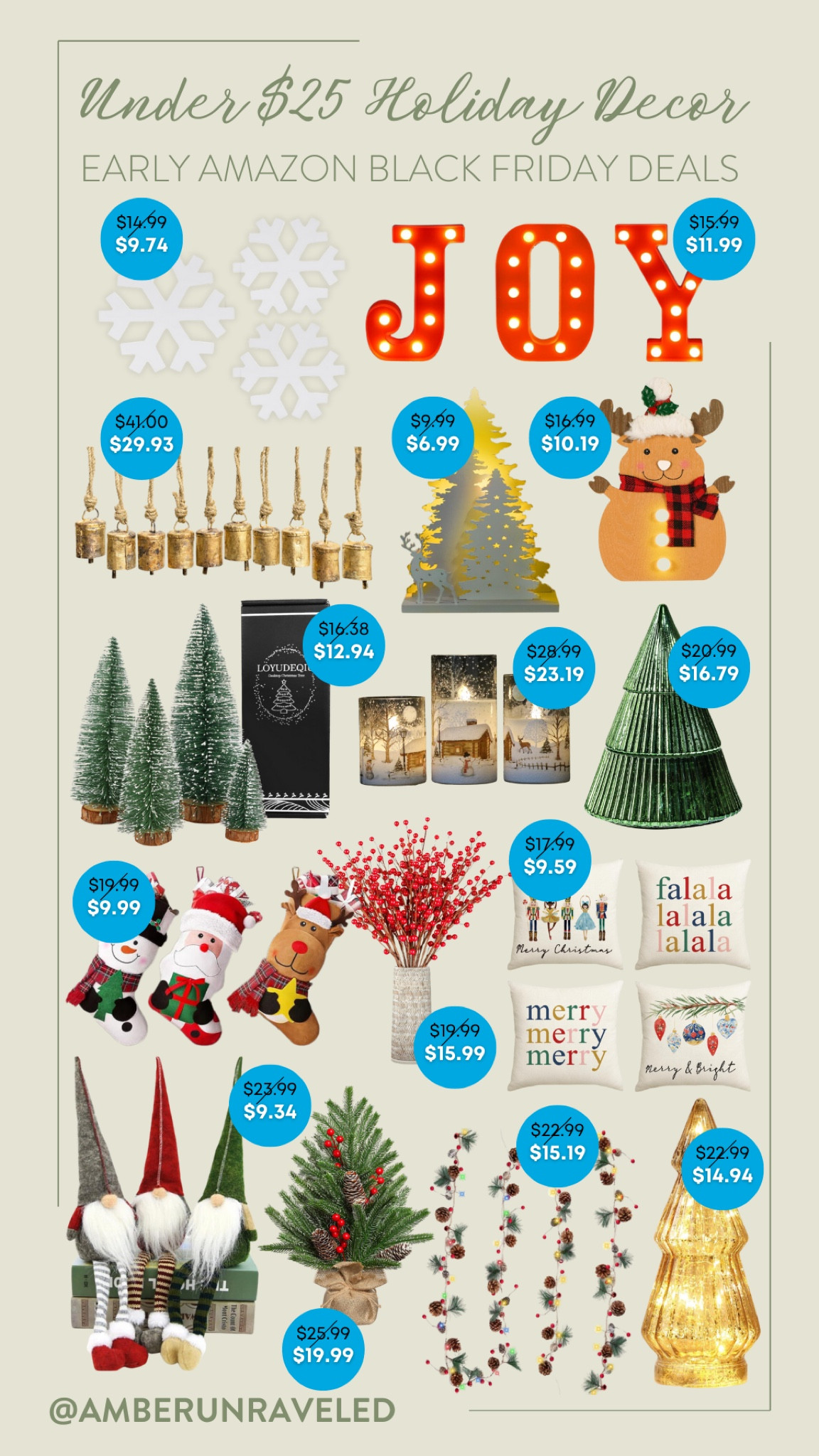 Make your home merry and bright without spending a lot! Grab these holiday decor pieces for under $25 as per of Amazon's early Black Friday deals.
#christmasdecor #seasonalornaments #designtips #holidayvibes #cyberweeksale #CreatorFavorites2024 #giftguide

#LTKGiftGuide #LTKSaleAlert #LTKCyberWeek