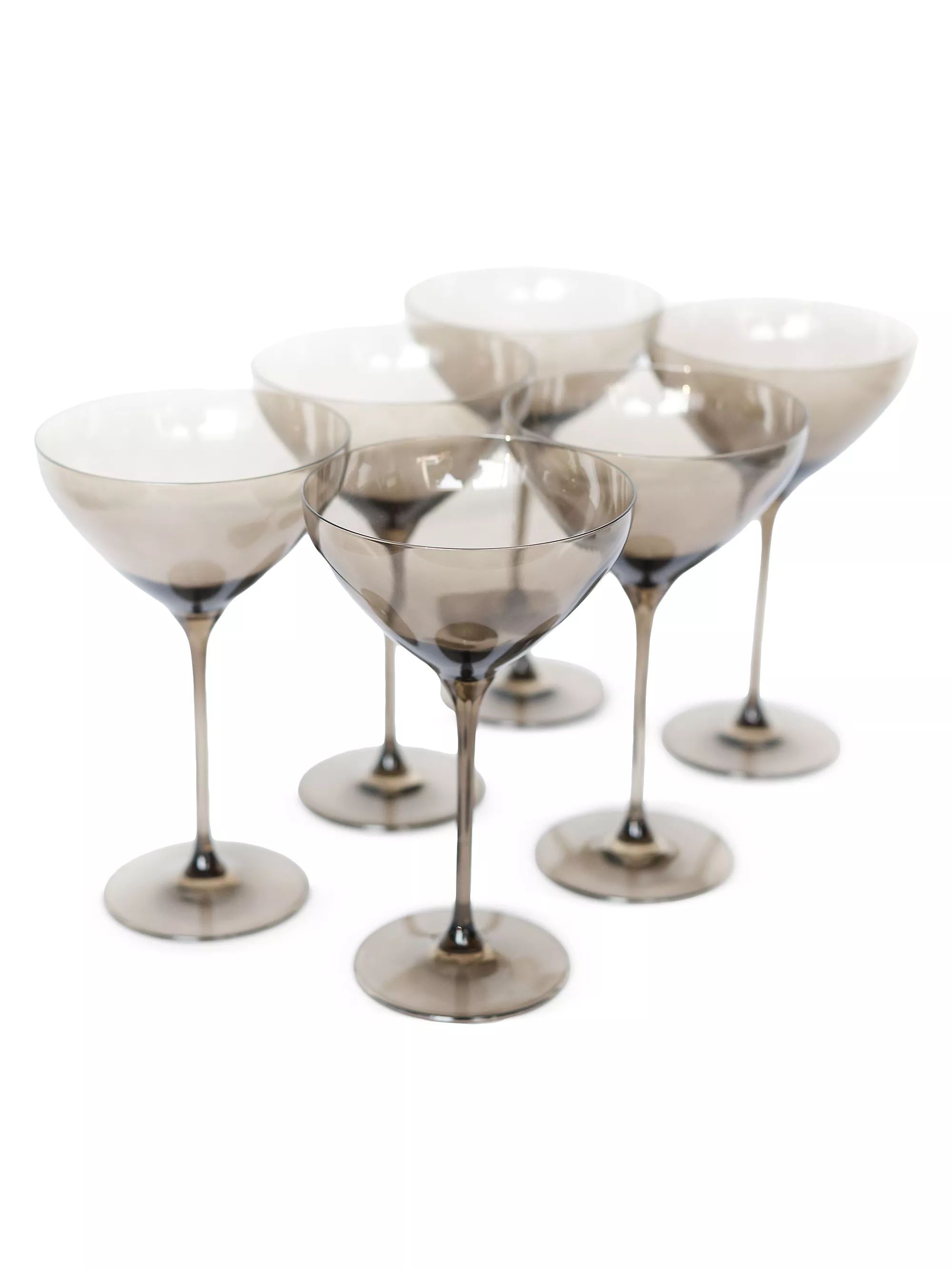 Estelle Colored 6-Piece Martini Glass Set | Saks Fifth Avenue