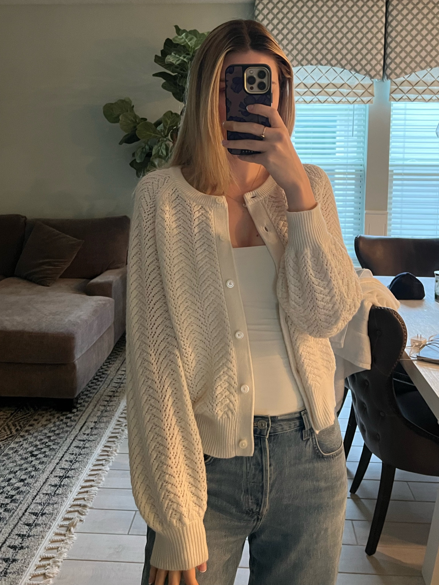 When in doubt, throw on a cute cardigan! 👏🏼✨ I am wearing a size medium cardigan, size small top, and size 26 jeans (softest jeans EVER!) 💕 TTS Aritzia, busy mom, on the go, outfit on the go, outfit ideas, errands, at home, cozy, tall fashion, Madisson Hausburg 


#LTKSaleAlert #LTKWatchNow #LTKFindsUnder50