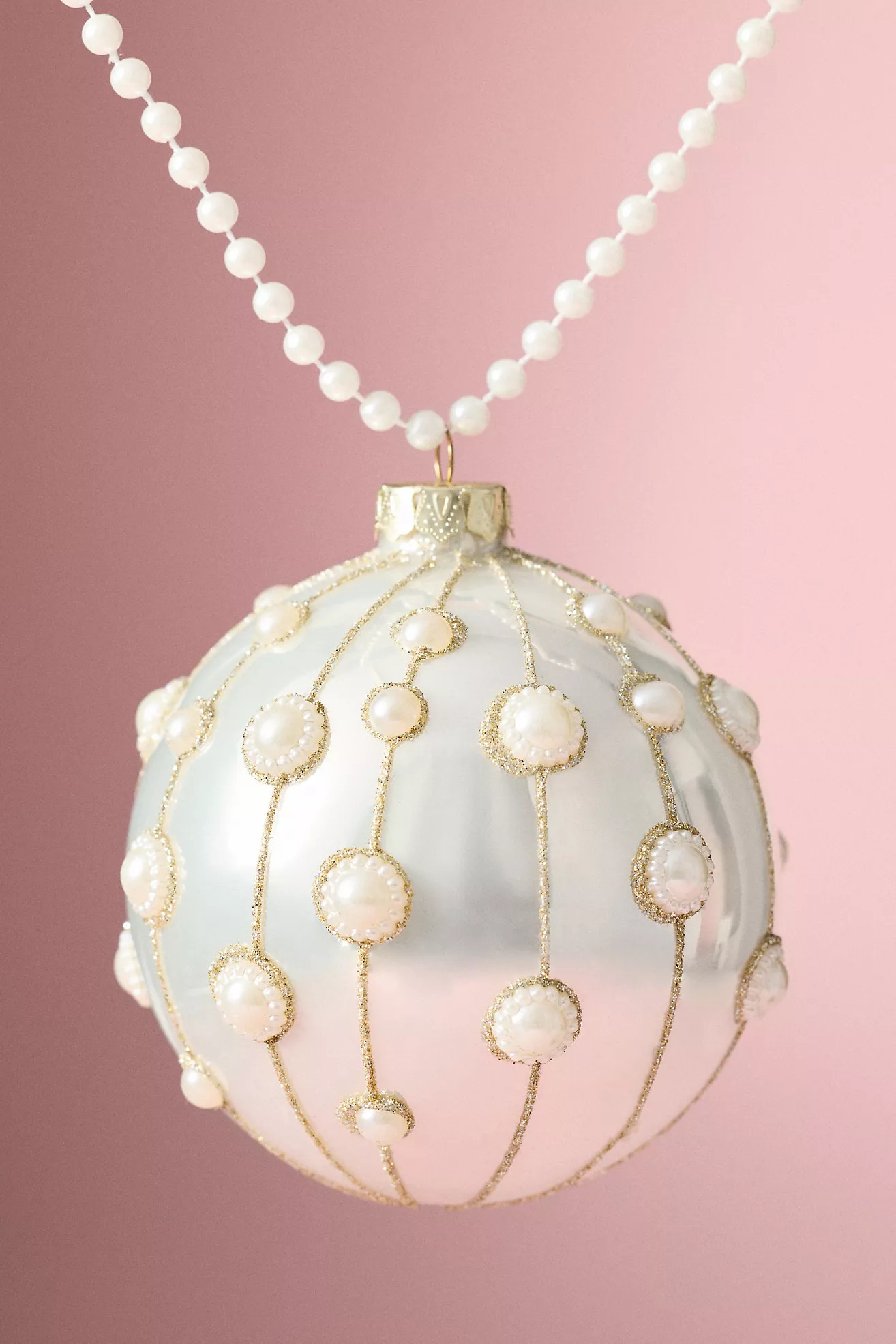 Pearl Embellished Ornament | Anthropologie (US)
