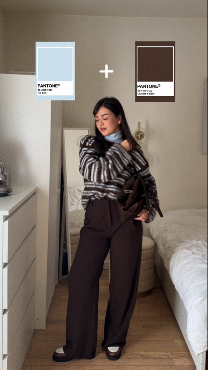 Today’s color combo! 🤎🩵 
Outfit details : 
Pants : @hm 
Sweater : @asos 
Turtleneck : @zara 
Shoes : @hoglshoes 
Socks : @jjxx_official 
Bag : @vagabondshoemakers 
.
.
.
.
.
.
.
#grwm #outfitinspo #outfitideas #winterstyle #winterfashion capsulewardrobe casuallook casualchic zara hm aesthetic lookbook lookdujour outfitdiaries minimalstyle winteressentials timelessfashion ootd