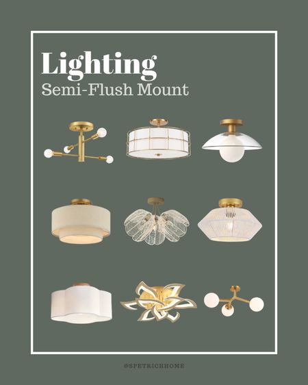 Semi-flush mount lighting options for your home! I used the bottom middle option for my daughter’s bedroom 🥰

#livingroom #office #hallway #entryway #playroomm

#LTKsalealert #LTKfamily #LTKhome