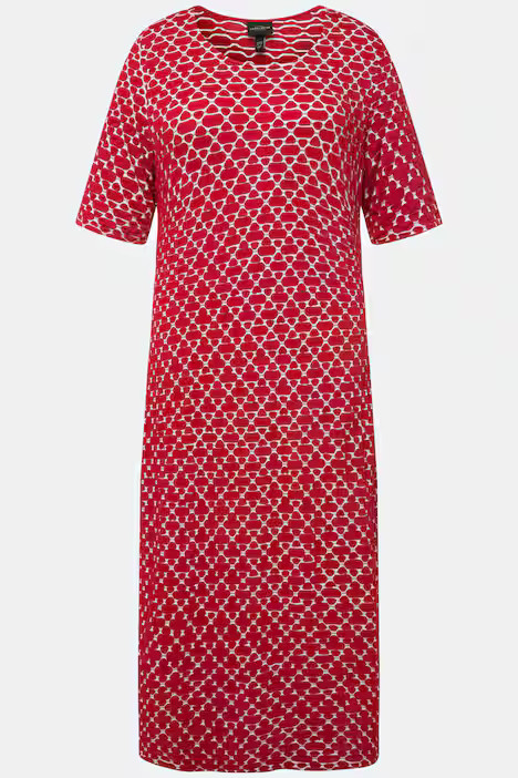 Boat Neckline Stretch Knit A-line  Dress | More Dresses | Dresses | Ulla Popken - US & CA