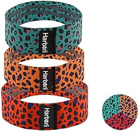 Resistance Bands for Legs and Butt Leopard Print Exercise Bands Non Slip Booty Bands for Women, 3 Le | Amazon (US)