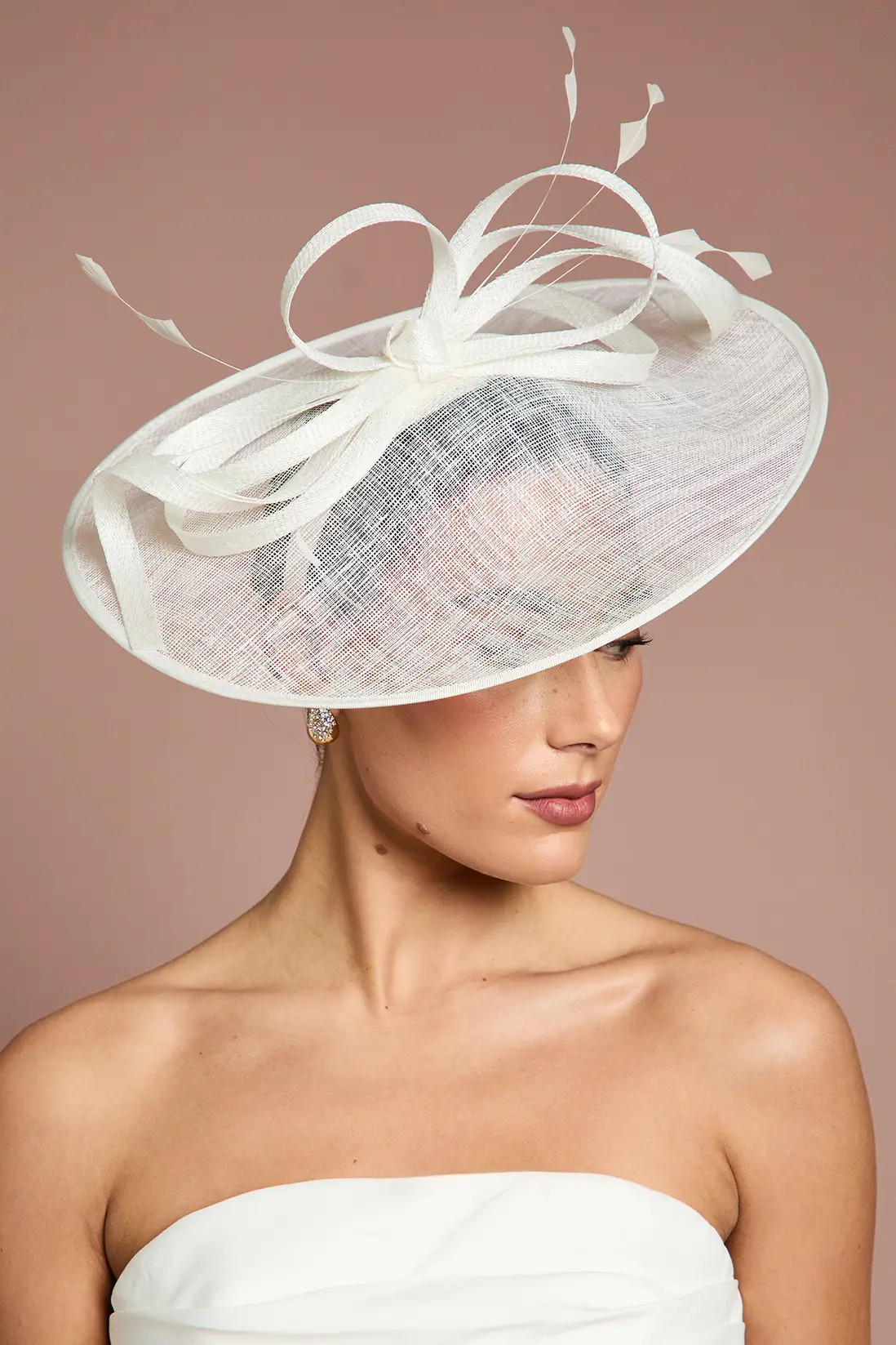 Loop Detail Wide Brim Fascinator | Karen Millen US