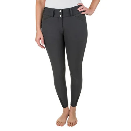 Equine Couture Ladies Coolmax Champion Knee Patch Breeches - Black- 30 | Walmart (US)