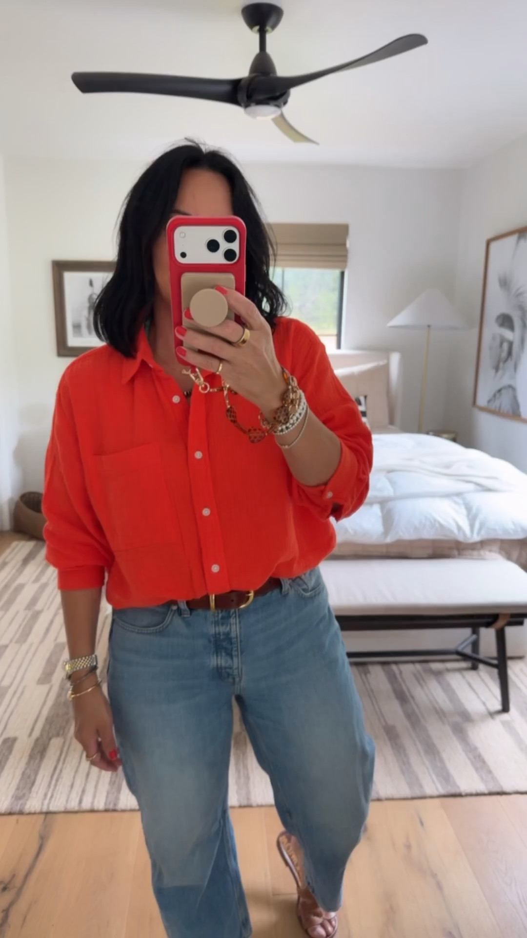 Top size small (it runs big so size down), jeans size 29 (I’m a curvy size 8), shoes fit tts.

#LTKxMadewell #LTKSaleAlert #LTKMidsize