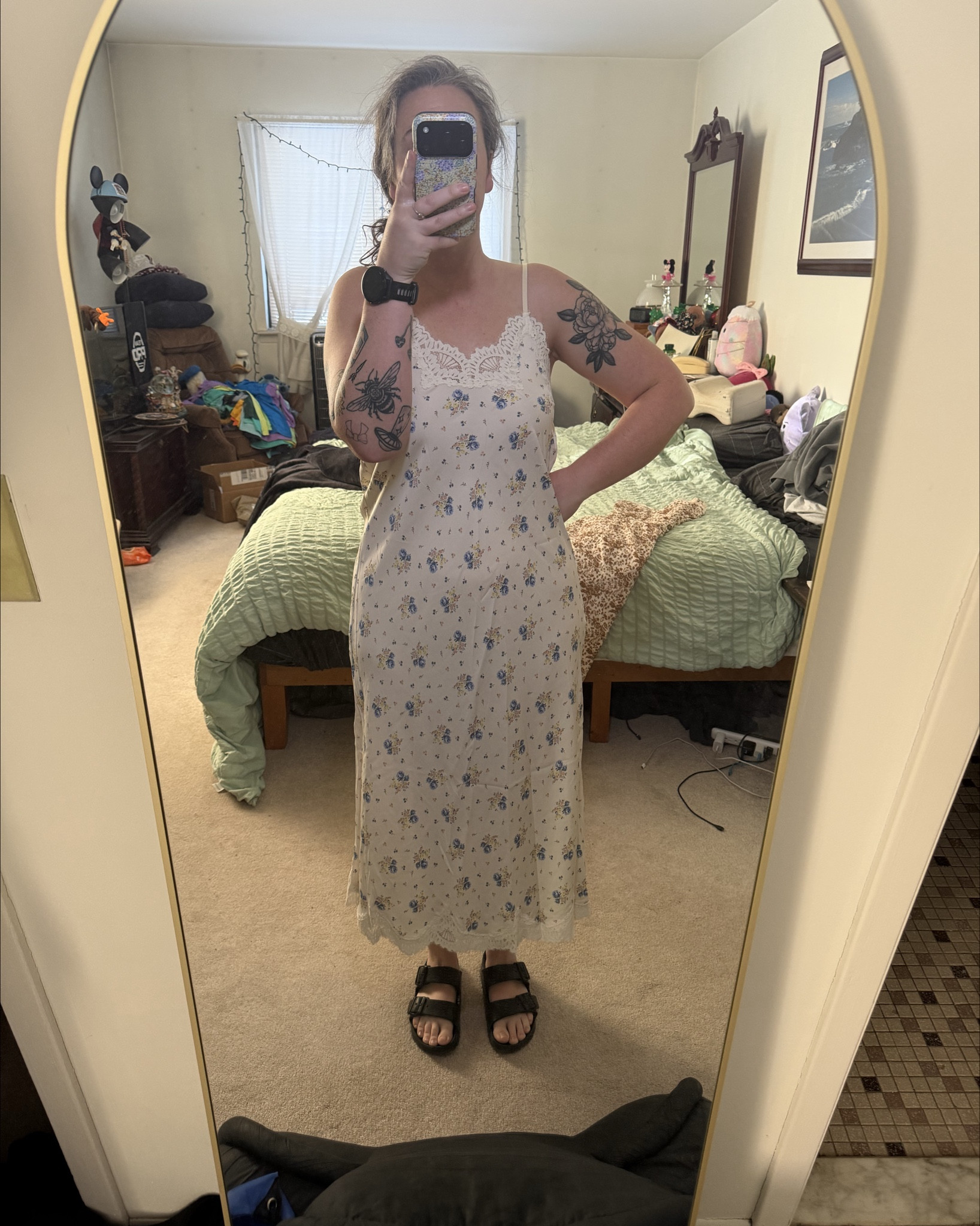 my recent Aerie order came! this slip dress is to DIE for! I got a small but could have gone with a medium for a looser fit! And I can’t get enough stripes for spring! 



#LTKootd