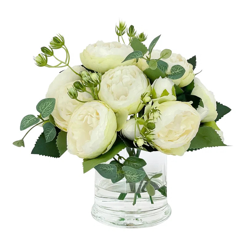 Rose Arrangement in Vase | Wayfair North America