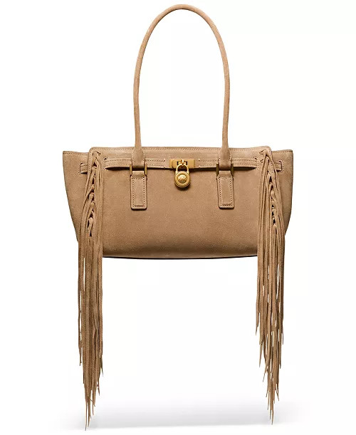 Michael Kors Hamilton Moderne Medium Leather East West Shoulder Tote - Macy's | Macy's