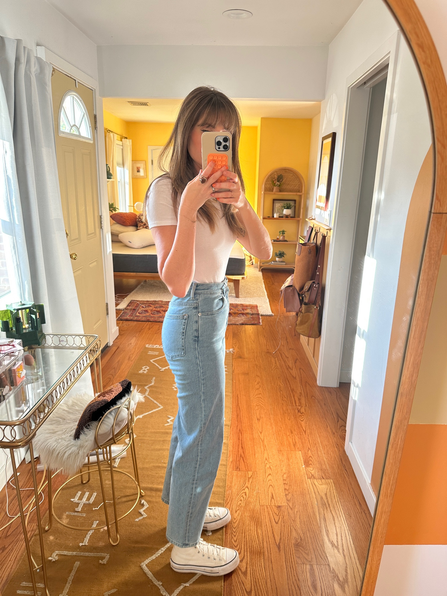 These are the most perfect straight jeans! 

#LTKunder100 #LTKSeasonal #LTKstyletip