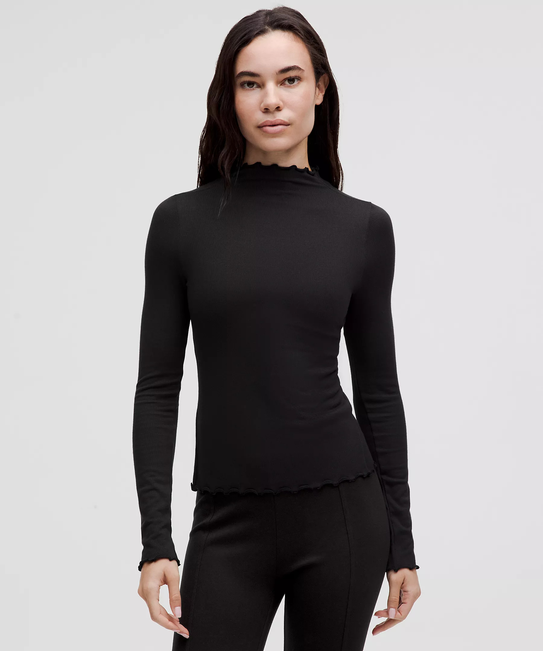 Hold Tight Lettuce-Edge Turtleneck | Women's Sweaters | lululemon | Lululemon (US)