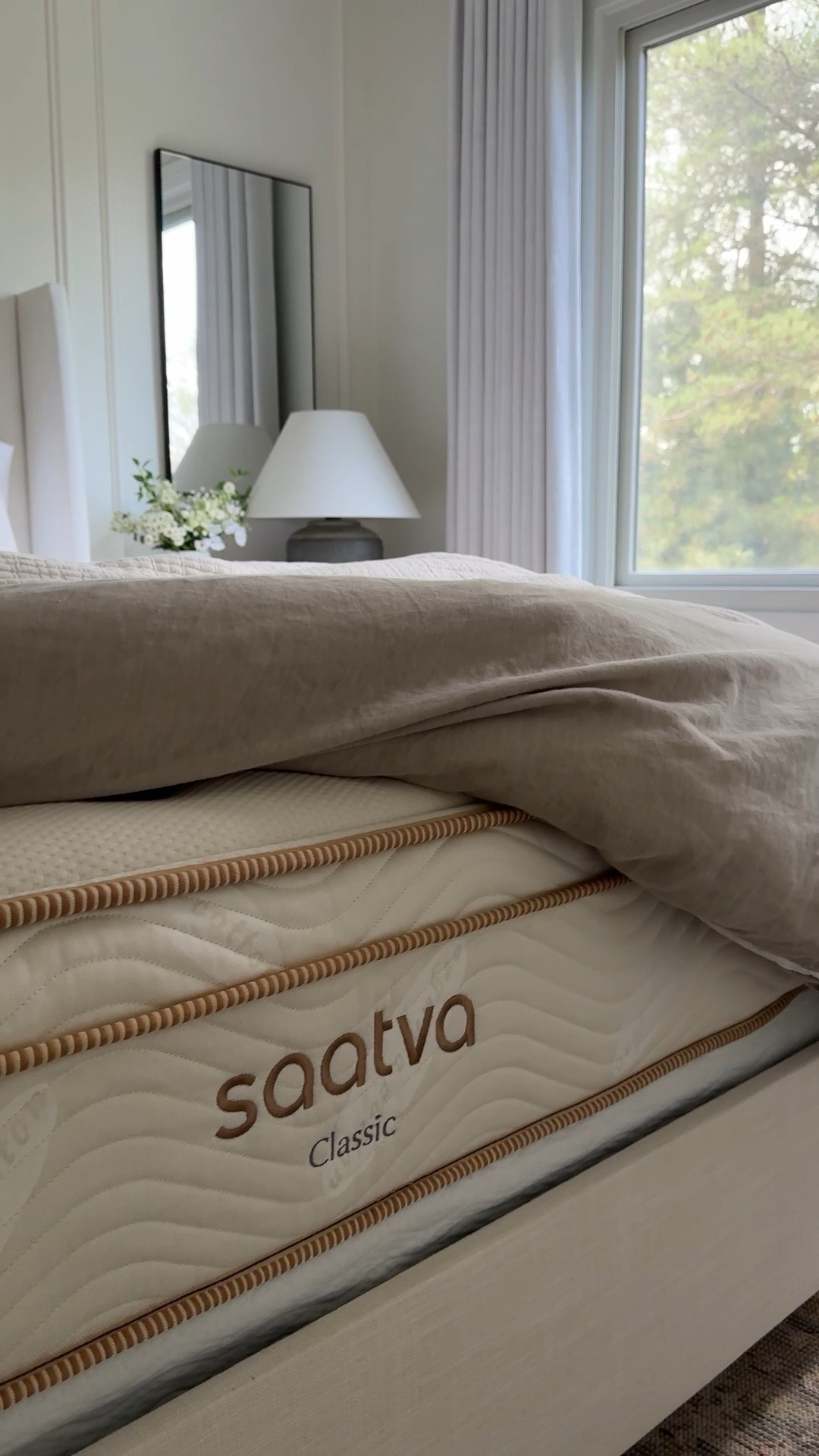 Our guest bedroom refresh is COMPLETE thanks to @saatva 🙌🏼 #ad This Spring, you can take $400 off your $1000 mattress purchase and save 15% on accessories! We found the most comfortable mattress and sheet set so we know our guests will be sleeping soundly and comfortably. The mattress has multiple layers for ultimate comfort and the sheet set is buttery soft, getting softer with every wash! #saatva #saatvaltk 


#LTKFamily #LTKSaleAlert #LTKHome