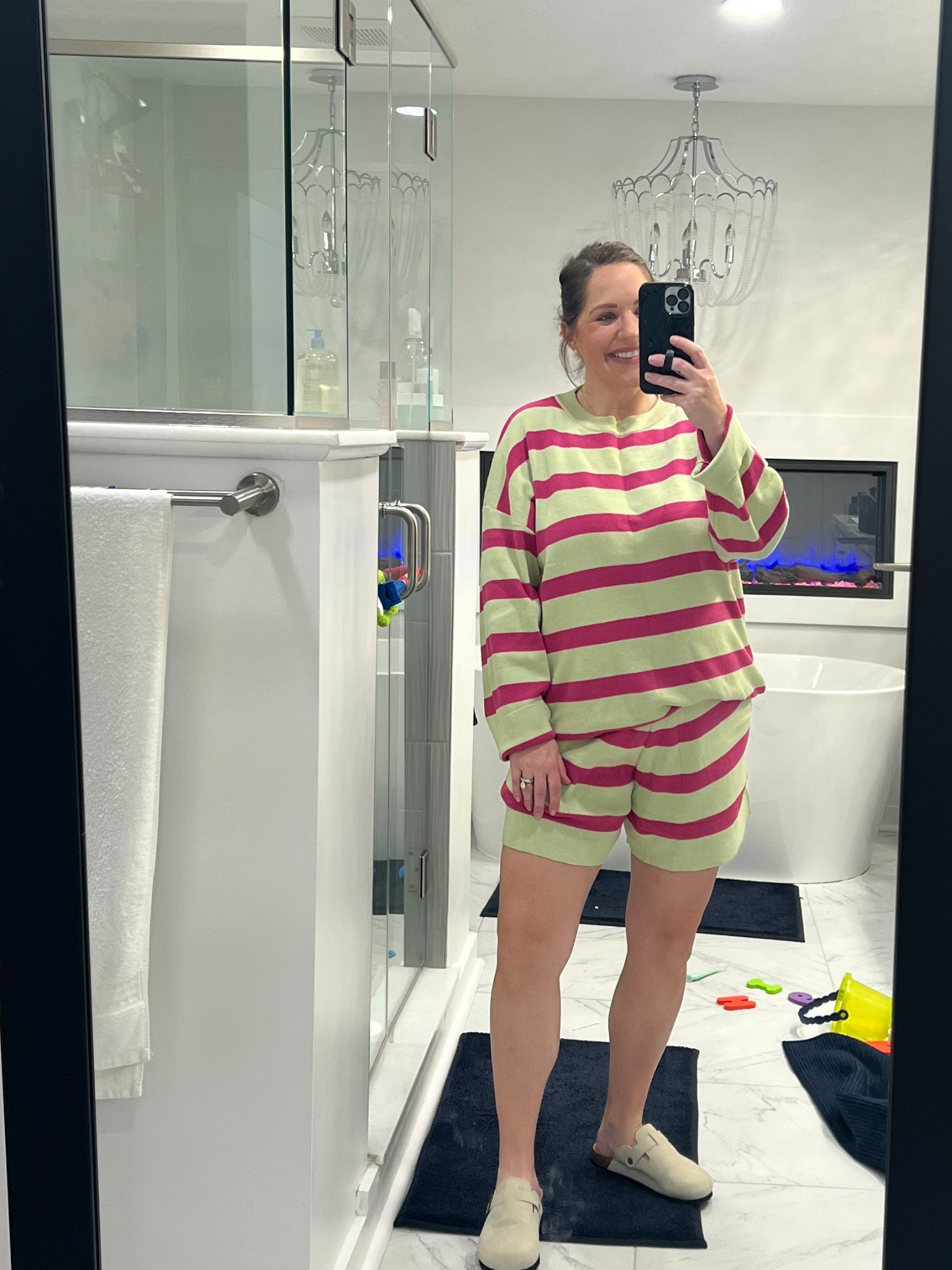 Ootd 
Spring/summer matching set 
Bump ootd 
Maternity looks 
Spring outfit inspiration 

Sized up for the bump and it’s spacious. Shorts are very stretchy!!

#LTKBump #LTKFindsUnder50 #LTKPetite