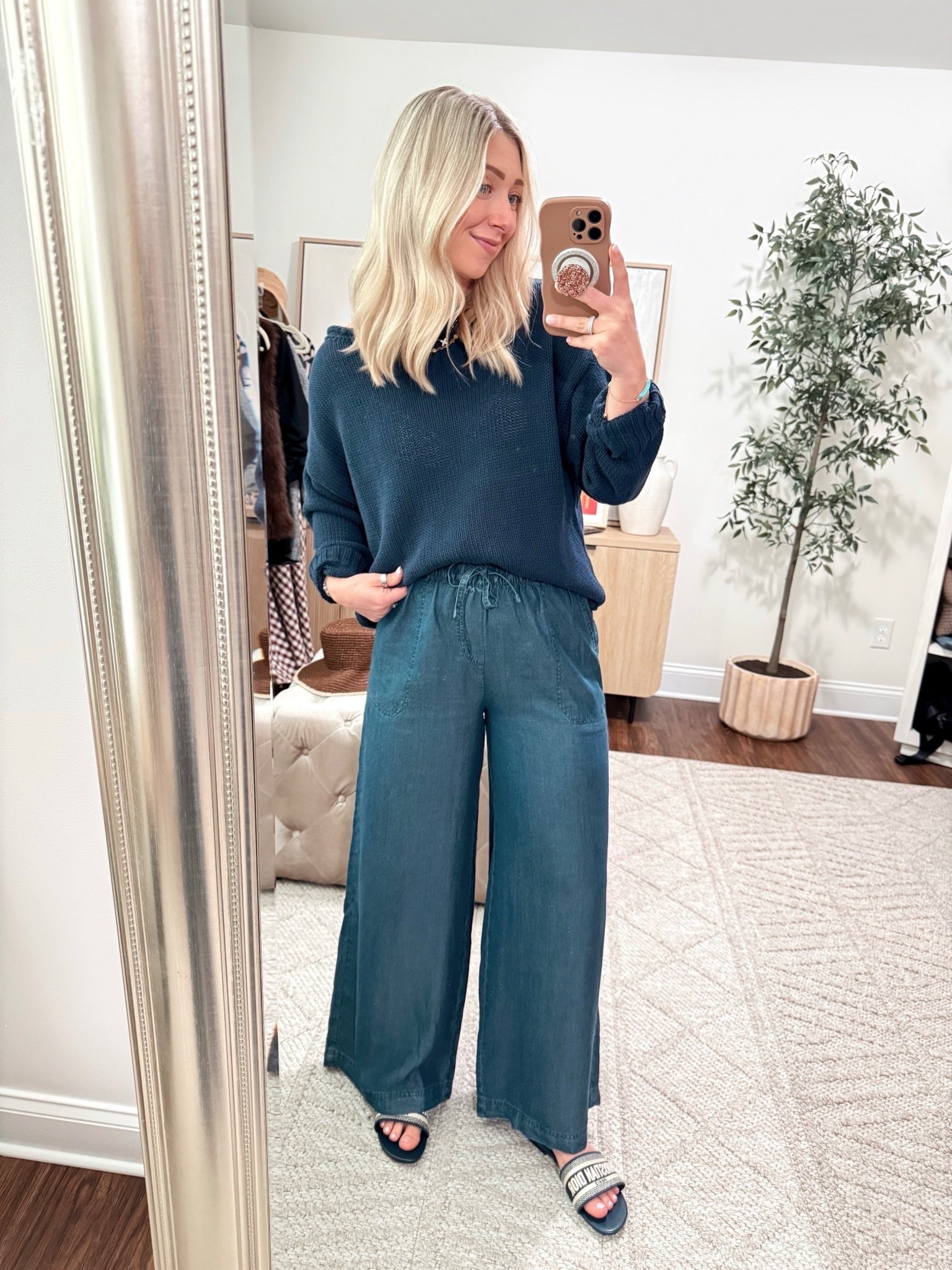 The perfect beach sweater (I sized up to a medium for a more off the shoulder fit), size medium pants (only available in light wash and medium wash)

Spring outfits, spring fashion, casual outfits 



#LTKMothersDay #LTKFestival #LTKootd