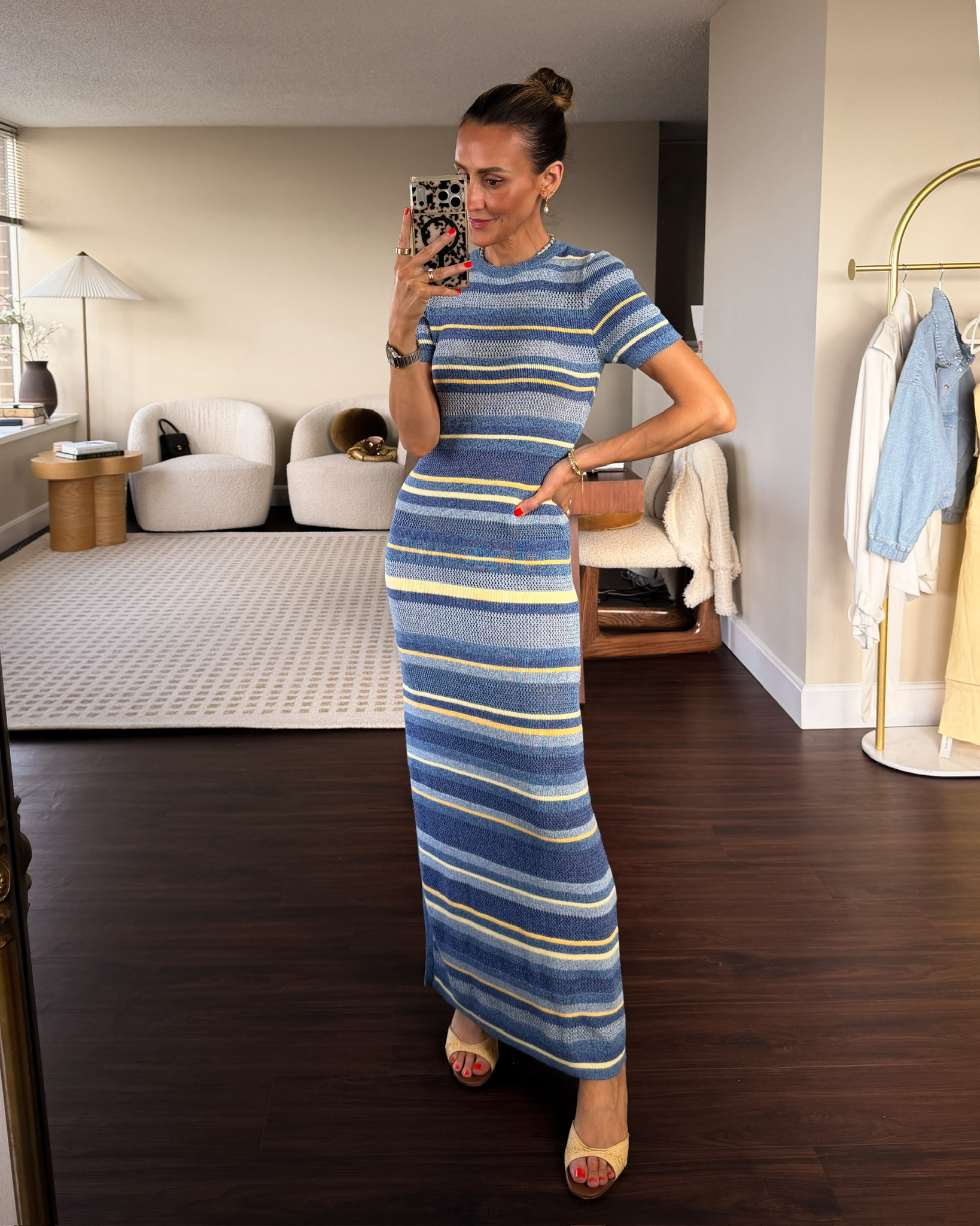 10/10 stretchy knit dress with a slit, that makes it super light and easy to wear with lots of walking, or as a swimsuit cover up. Love this one for all your travels this summer, so flattering — wearing an xs

#LTKTravel #LTKSwim #LTKSeasonal