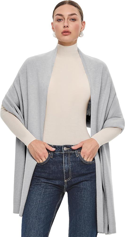 PULI Women's Pashmina Shawl Wraps for Evening Dress Large Scarf Blanket Long Wedding Bridal Winte... | Amazon (US)