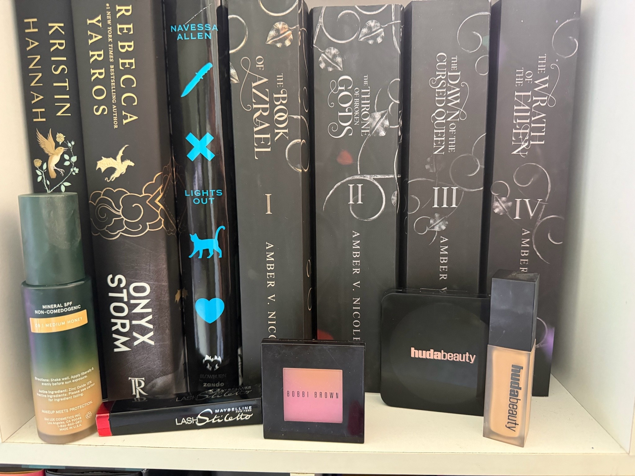 My bookshelf is slowly turning into my everything shelf!

#LTKdayinmylife #LTKselfcare #LTKHome