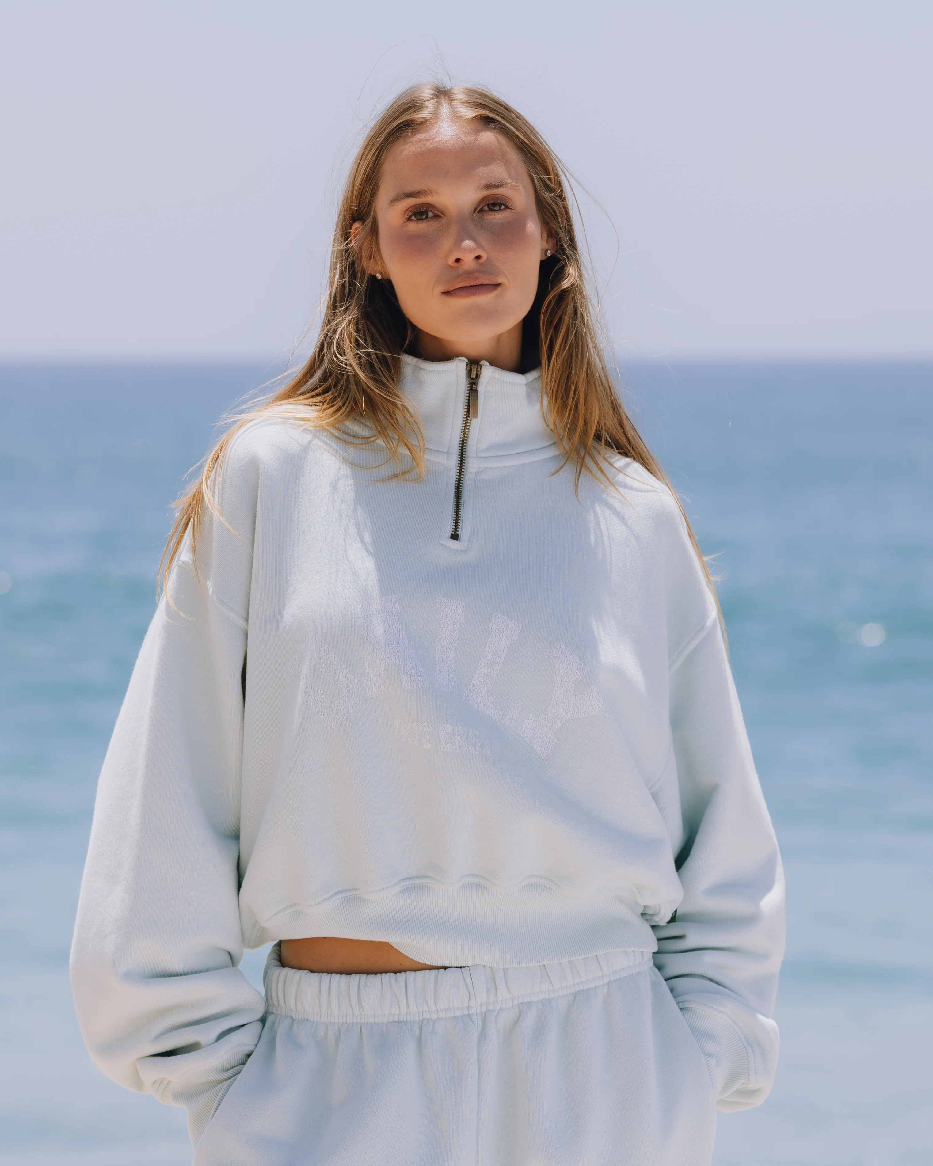 Heavyweight Funnel Neck Daily Quarter Zip - Lake Day | Daily Drills LLC