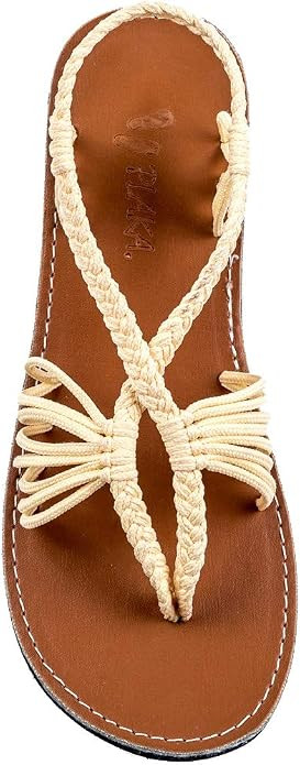 Plaka Seashell Comfortable Womens Sandals | Strappy Sandals for Women Dressy Style Perfect for Be... | Amazon (US)