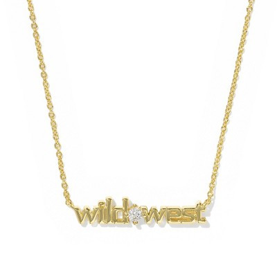 Kendra Scott Wild West Pendant Necklace - Gold/White One Size | Target