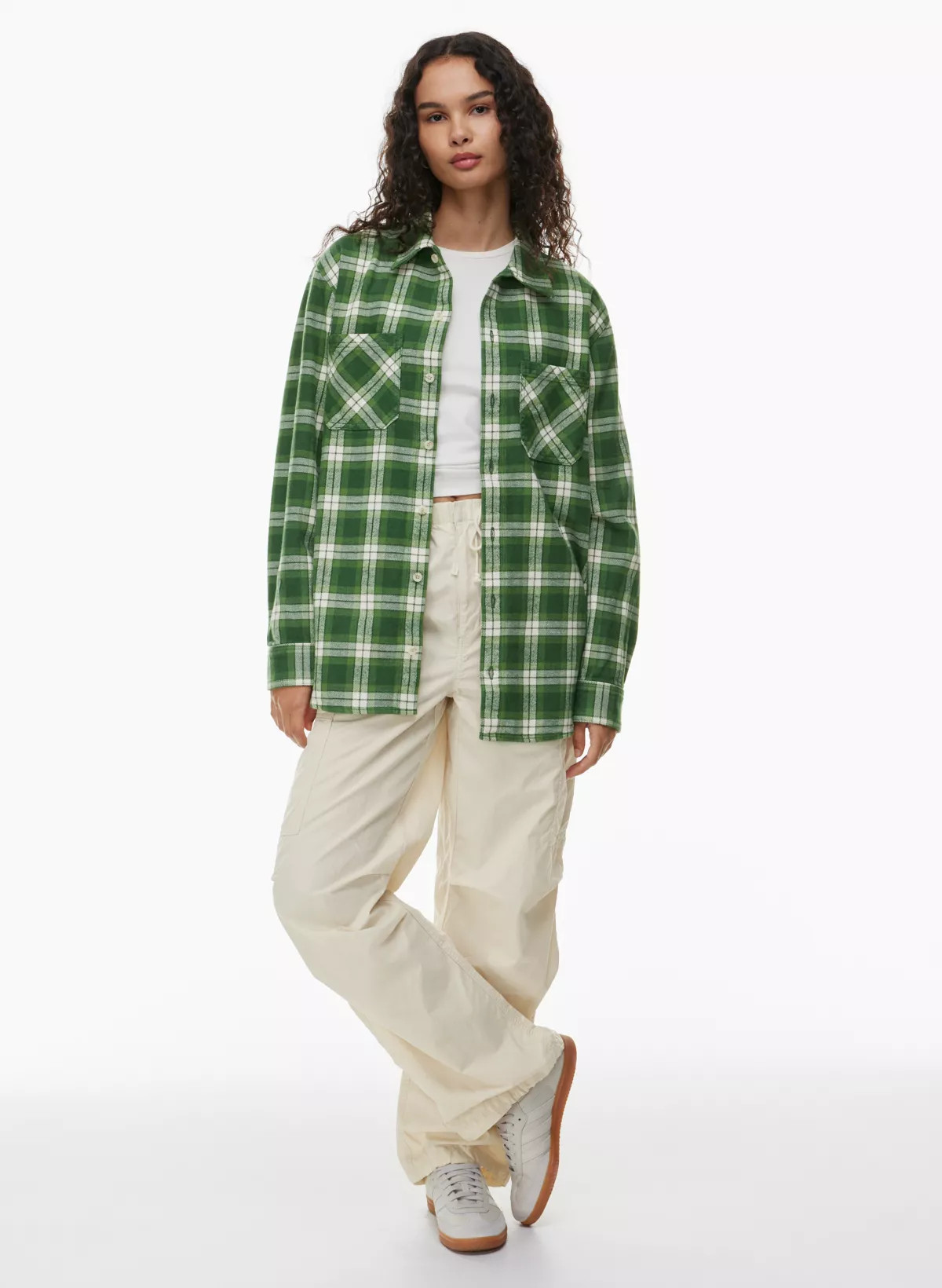 PLAID OVERSIZED SHIRT | Aritzia
