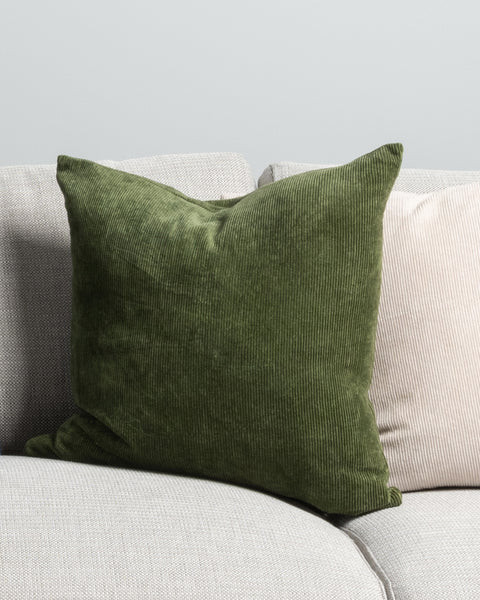 Ollo Kenzo Cotton Corduroy Cushion - Algae | Interior Secrets | Interior Secrets