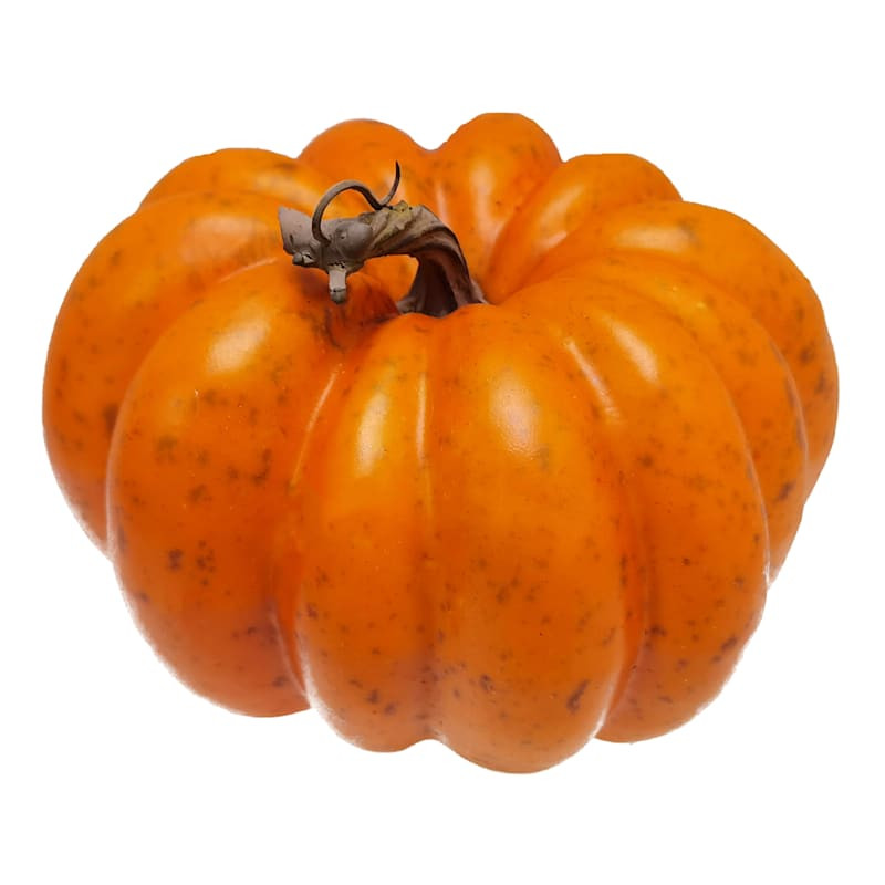 Orange Pumpkin Table Decor, 5.3" | At Home