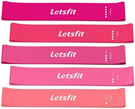 Letsfit Resistance Loop Bands, Resistance Exercise Bands for Home Fitness, Stretching, Strength T... | Amazon (US)