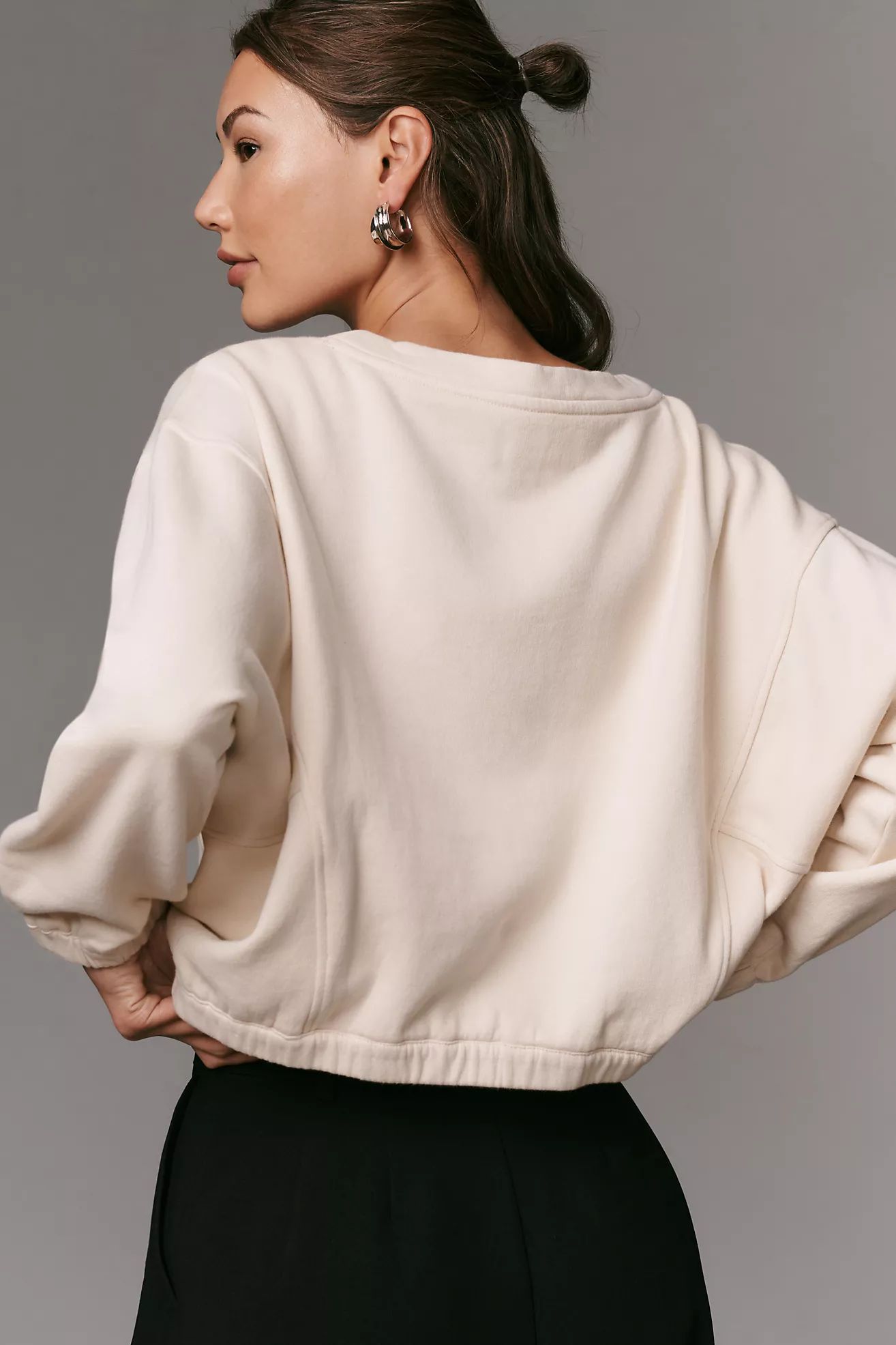 By Anthropologie Boxy Cropped Pullover | Anthropologie (US)